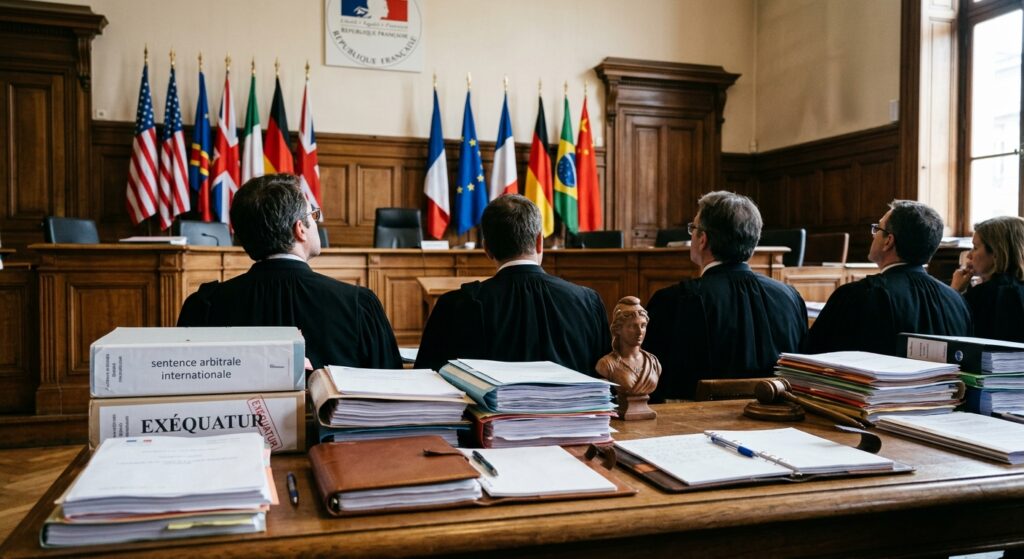 exequatur sentence arbitrale france au tribunal judiciaire de Paris